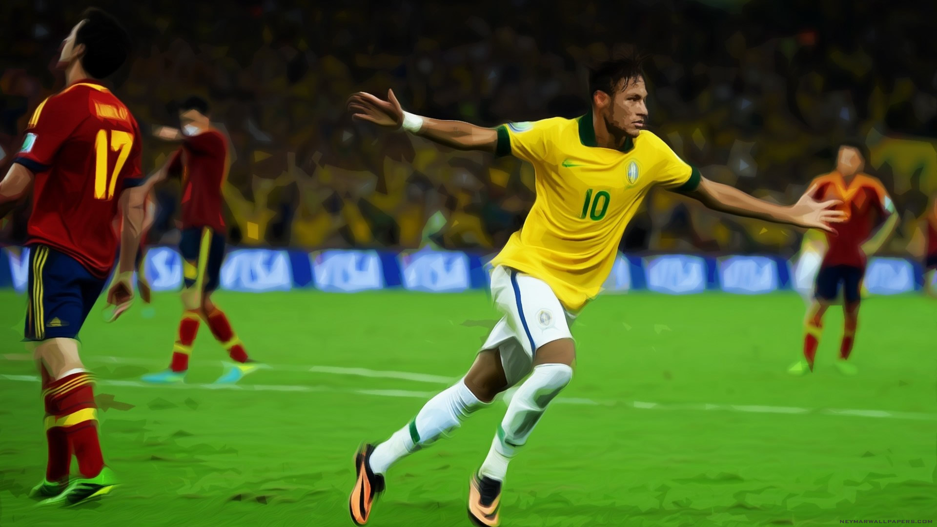 Neymar celebrating wallpaper (2)