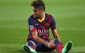 Neymar sitting wallpaper