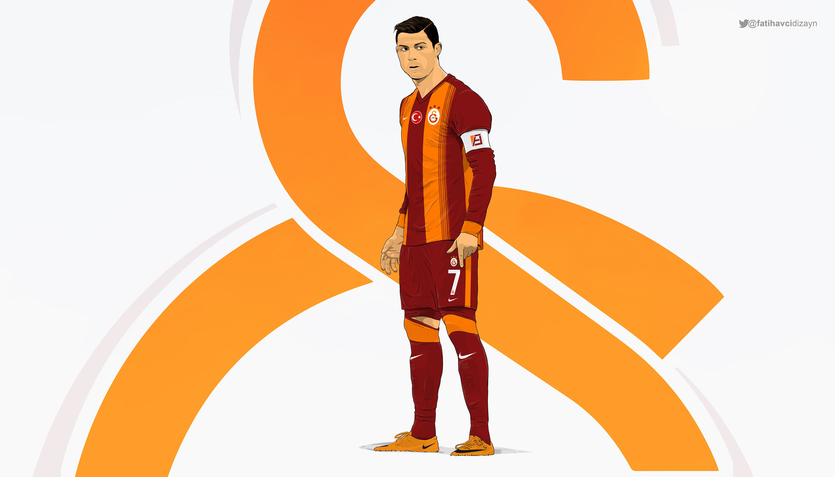 Cristiano Ronaldo 2015 Galatasaray kit wallpaper by Drifter765