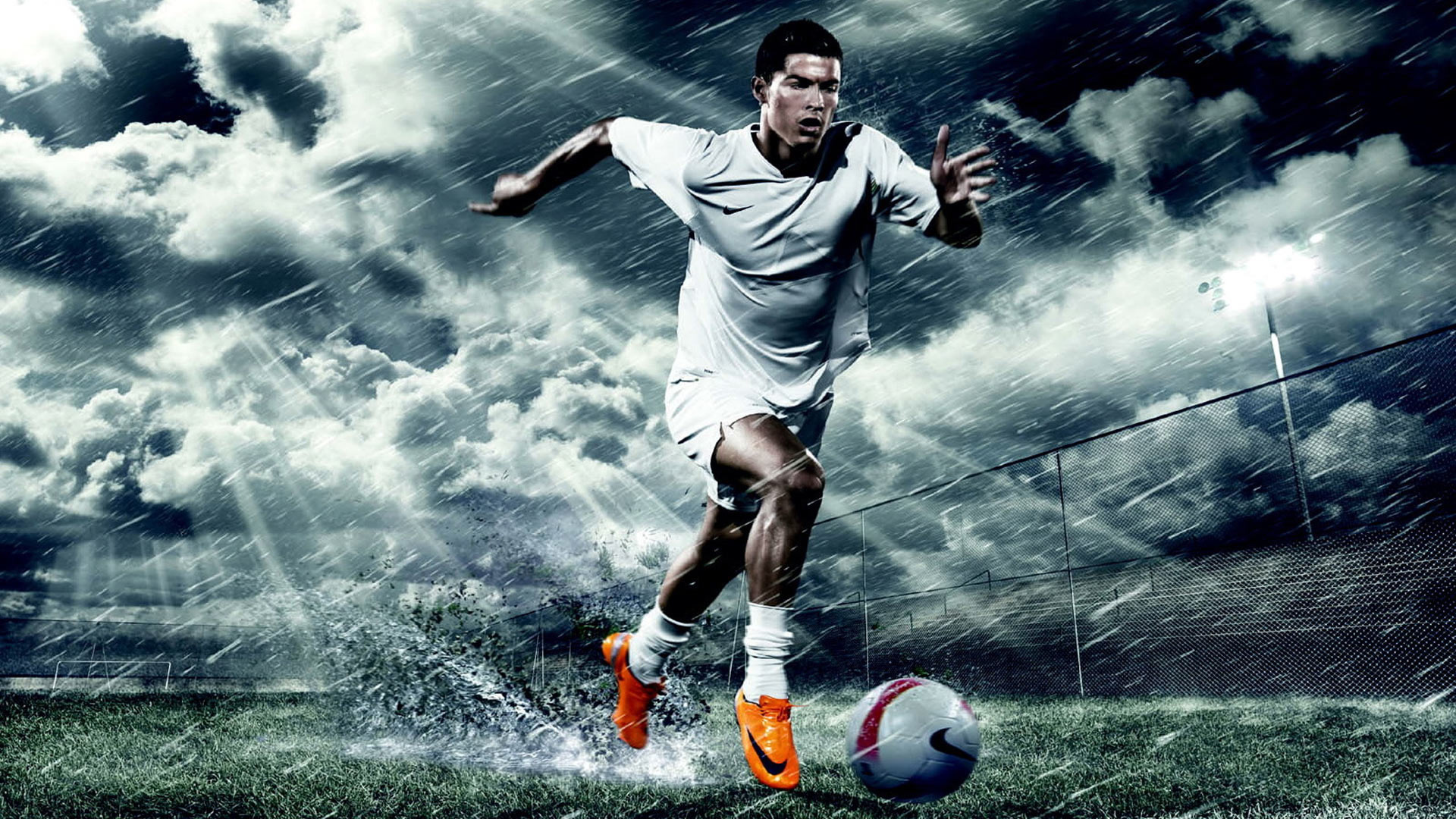 Cristiano Ronaldo Nike running wallpaper