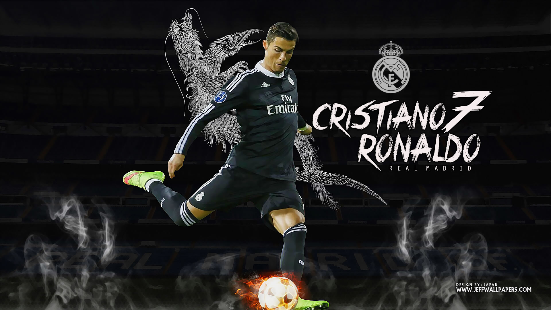 Cristiano Ronaldo Real Madrid wallpaper by Jafarjeef