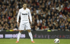 Cristiano Ronaldo staring at ball wallpaper